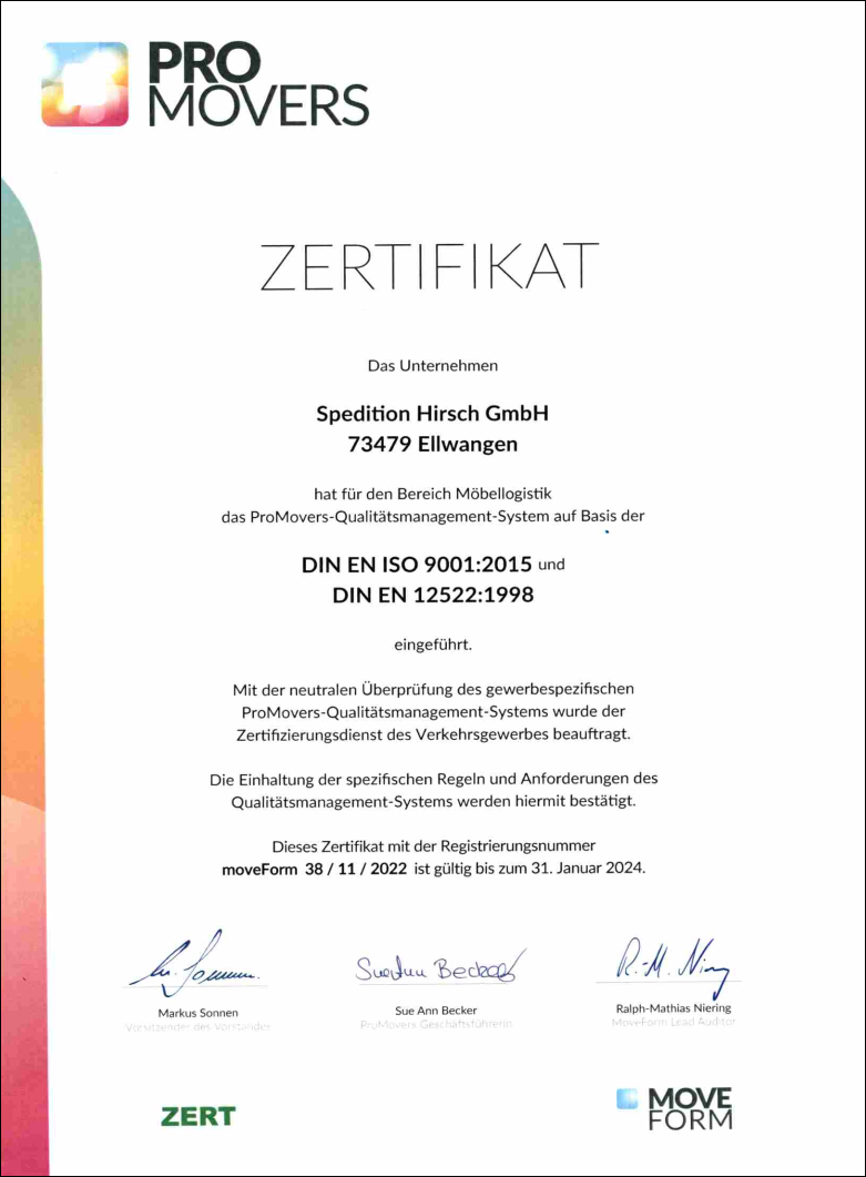 You are currently viewing Zertifizierung nach DIN EN ISO 9001:2015!