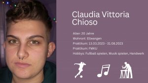 Read more about the article Herzlich Willkommen Claudia Vittoria Chioso! 💪🏻😊😉
